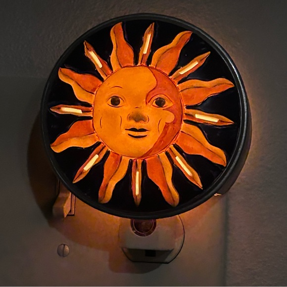 Rare Vintage 90s Celestial Sun Nightlight Whimsigoth Witchy Boho Original Box - Picture 5 of 9